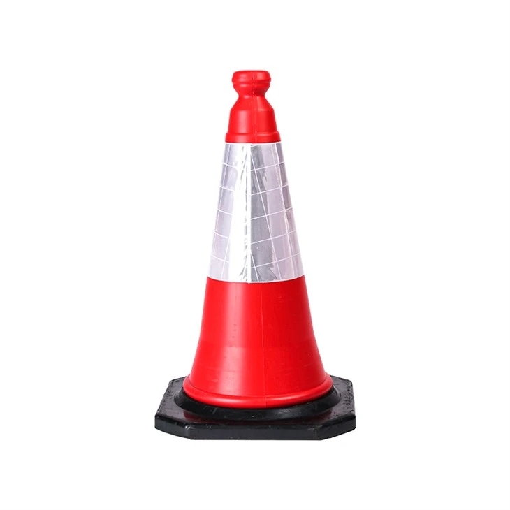Cones de tráfego laranja em PVC de 45 cm com boa estabilidade